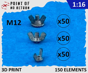 Point of no Return 1623004 Nakrętki motylkowe M12 / M12 wing nuts 1/16