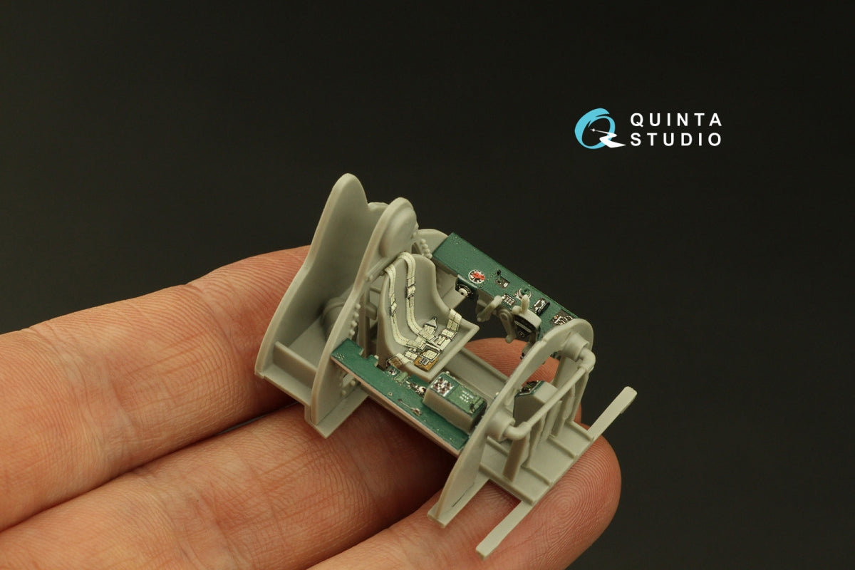 Quinta Studio QD48006 F4F-4 Wildcat 3D-Printed coloured Interior on decal paper (HobbyBoss) 1/48 – immagine 6
