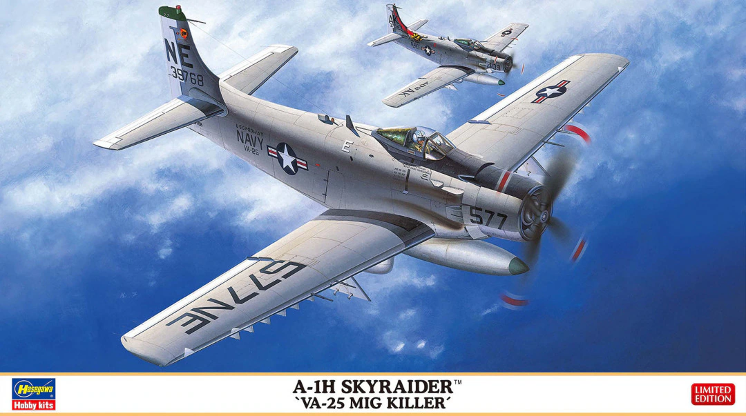 Hasegawa 02527 A-1H Skyraider VA-25 MiG Killer 1/72