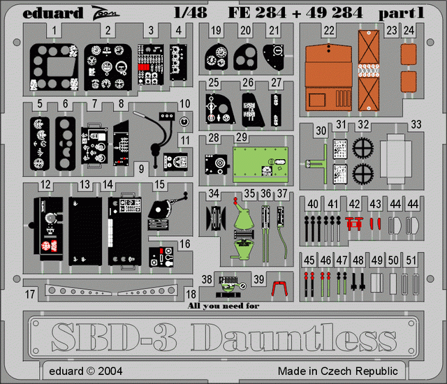 Eduard 49284 SBD-3 1/48 ACCURATE MINIATURES – immagine 3