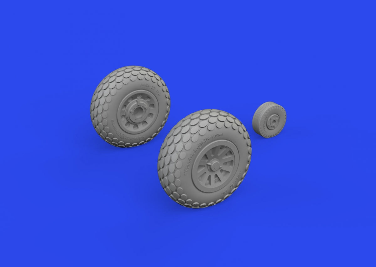 Eduard 672367 P-51D wheels oval tread EDUARD 1/72 – imagen 3