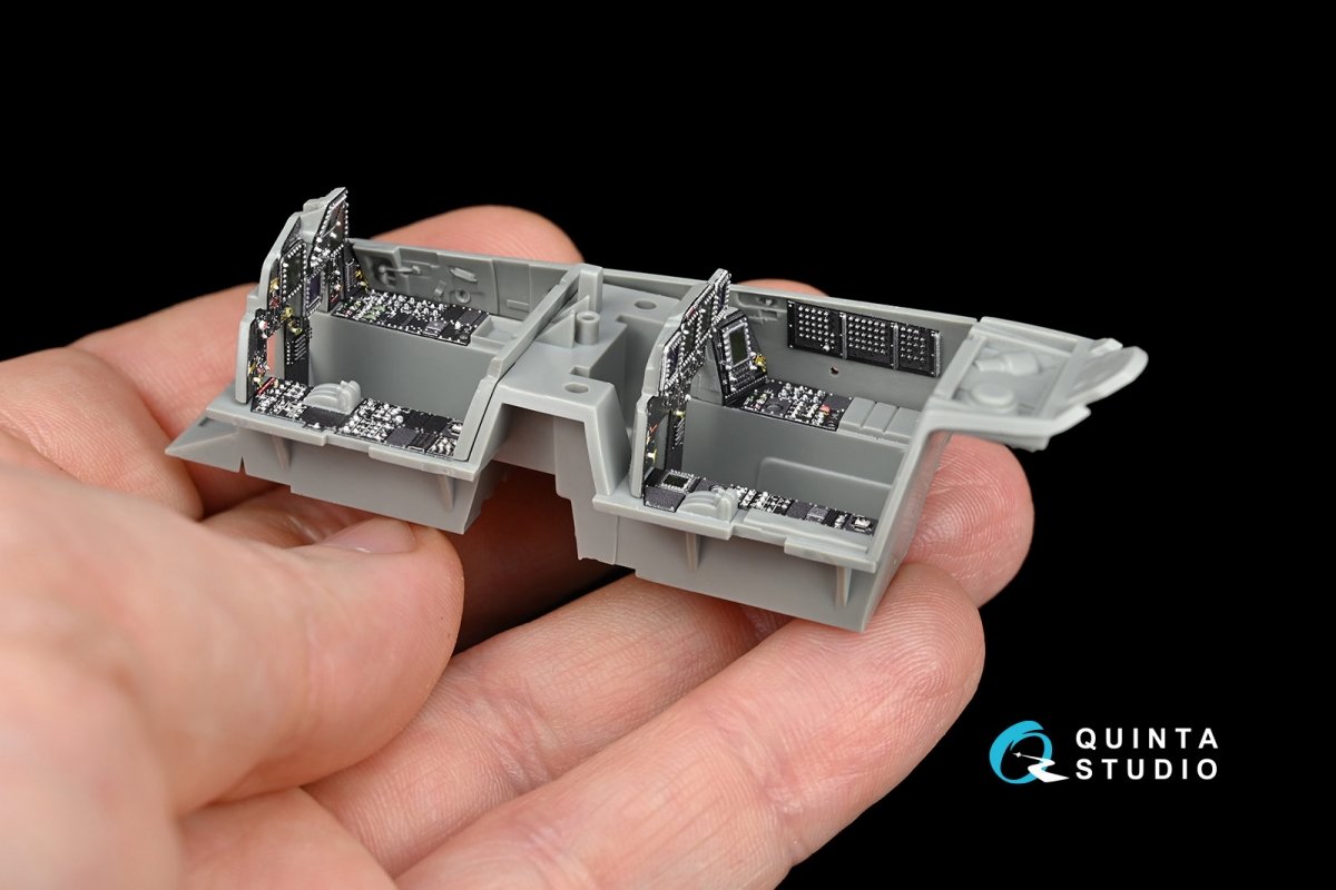 Quinta Studio QD48112 F-15I 3D-Printed &amp;amp; coloured Interior on decal paper (for GWH kit) 1/48 – immagine 11