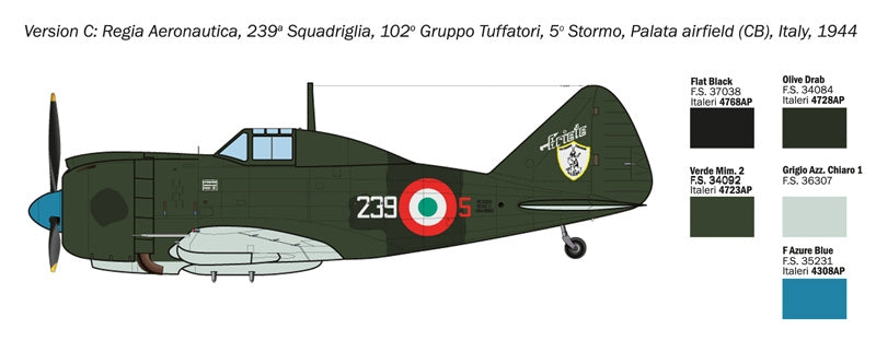 Italeri 1472 Reggiane Re.2002 Ariete 1/72 – Bild 7