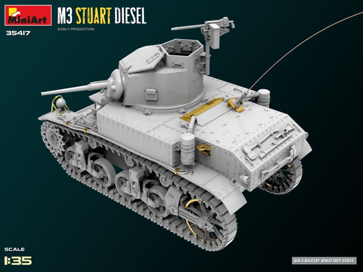 MiniArt 35417 M3 Stuart Diesel Première production 1/35 – image 10