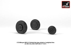 Armory Models AW72050 Mikoyan MiG-21 Fishbed wheels w/ weighted tires, late 1/72 – image 5