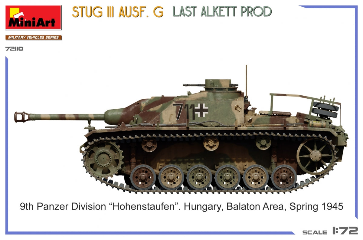 MiniArt 72110 StuG III Ausf. G Last Alkett Prod 1/72 – zdjęcie 9