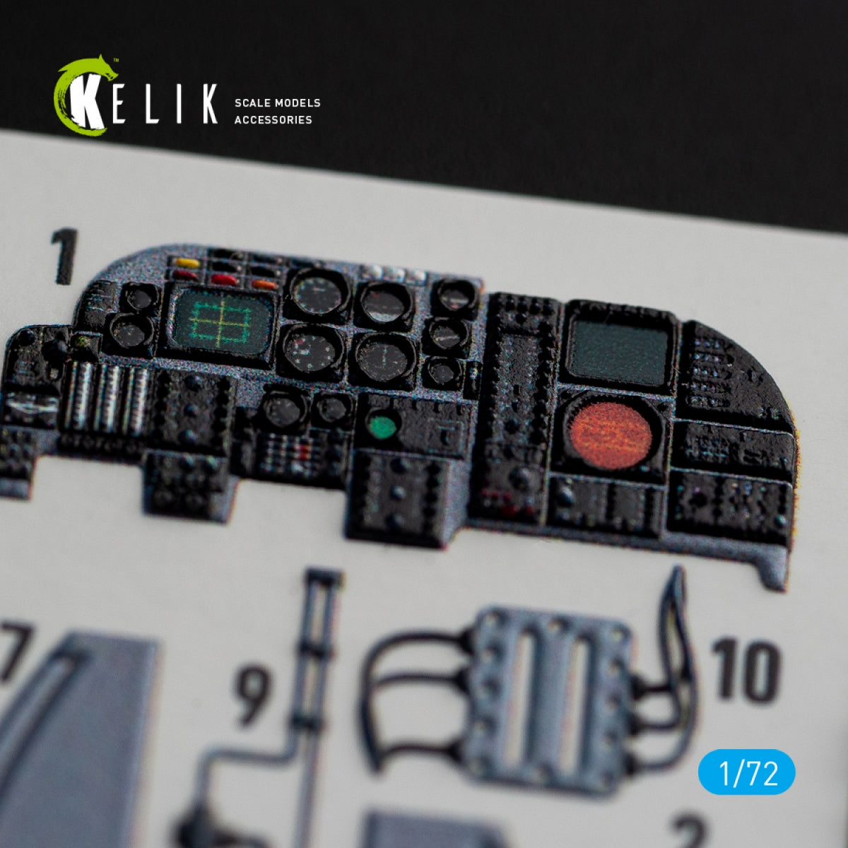 KELIK K72067 A-6E INTRUDER INTERIOR 3D DECALS FOR ITALERI KIT 1/72 – immagine 3