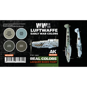 AK Interactive RCS101 WWII Luftwaffe Early War Colors 4x17ml – Bild 2