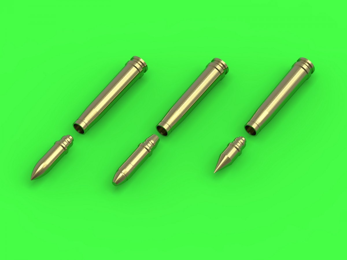Master GM-35-019 Munitions allemandes de 2 cm (cal. 20x138B) pour canons Flak 30/38, KwK 30/38 - obus (15 pièces) et 3 types de projectiles (5 pièces de chaque type) (1/35) – image 2