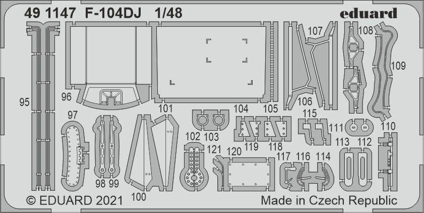 Eduard 491147 F-104DJ for KINETIC 1/48 – immagine 2