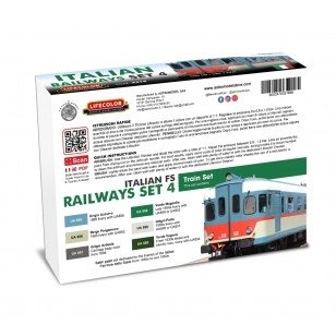 Lifecolor XS19 Acrylic color Set Italian Railways Set 4 6x22ml – immagine 2