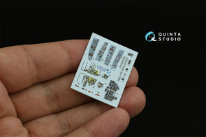 Quinta Studio QDS-72168 Su-17M3 3D-Printed coloured Interior on decal paper (Modelsvit) (small version) 1/72 – immagine 4