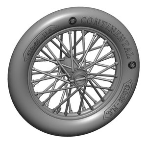 Art Scale Kit A48016 German 610x85 Spoked Wheels - 1 Pair 1/48
