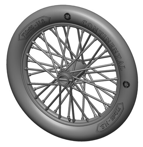 Art Scale Kit A32008 German 710x85 Spoked Wheels - 1 Pair 1/32