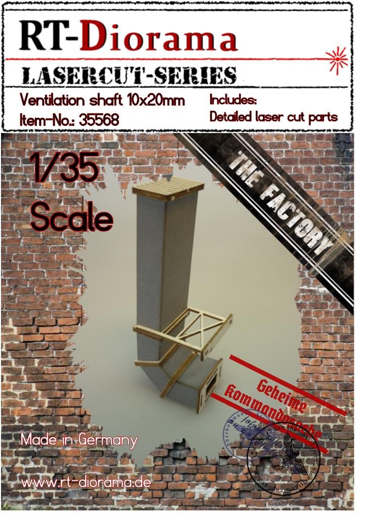 RT-Diorama 35568 Conduit de ventilation 10x20mm 1/35