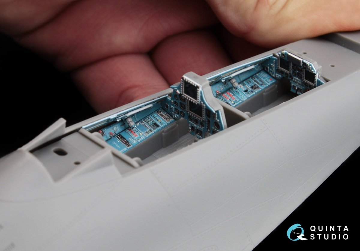 Quinta Studio QD48047 Su-30MKK 3D-Printed &amp;amp; coloured Interior on decal paper (for HobbyBoss kit) 1/48 – immagine 9