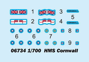 Trumpeter 06734 HMS Cornwall 1/700 – zdjęcie 3