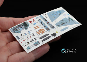 Intérieur imprimé en 3D et coloré sur papier décalcomanie Quinta Studio QD32002 Su-25SM (pour maquette Trumpeter) 1/32 – image 3