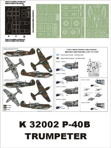 Montex K32002 P-40 B (AVG, RAF) 1/32