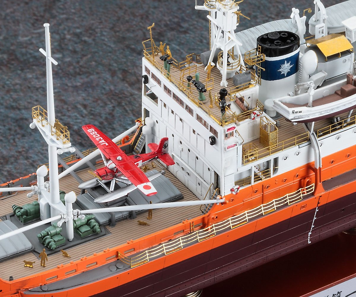 Hasegawa CH52 ANTARCTICA OBSERVATION SHIP SOYA “ANTARCTICA OBSERVATION 1st CORPS SUPER DETAIL” 1/350 – immagine 5