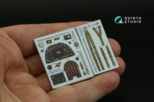 Quinta Studio QD32192 Spitfire Mk.1 (Mid) 3D-Printed &amp;amp; coloured Interior on decal paper (Kotare) 1/32 – zdjęcie 9