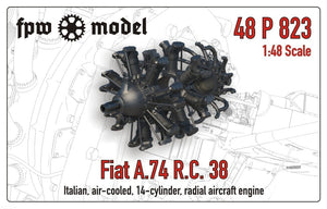 FPW Model 48P823 Fiat A.74 R.C. 38 1/48