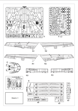 Modelcollect UA72212 USAF B-52 Stratofortress strategic Bomber new version 1/72 – immagine 3