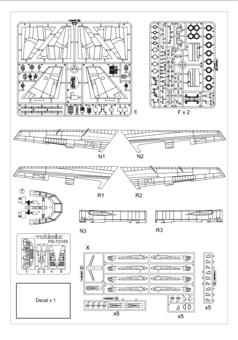 Modelcollect UA72212 USAF B-52 Stratofortress strategic Bomber new version 1/72 – immagine 3