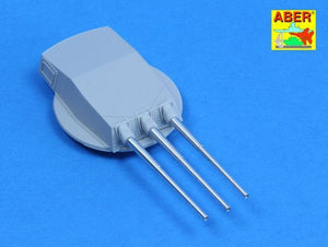Aber 350L-67 Set of barrels for Italian Battleship: RN Roma 381mm x 9, 152mm x 12, 90mm x 12 1/350 – immagine 6