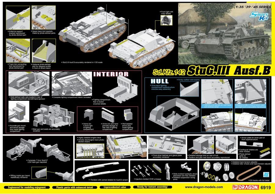 Dragon 6919 StuG.III Ausf.B 1/35 – zdjęcie 2