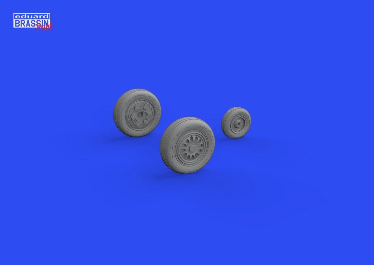 Eduard 648708 F-16 wheels late TAMIYA 1/48 – Bild 3