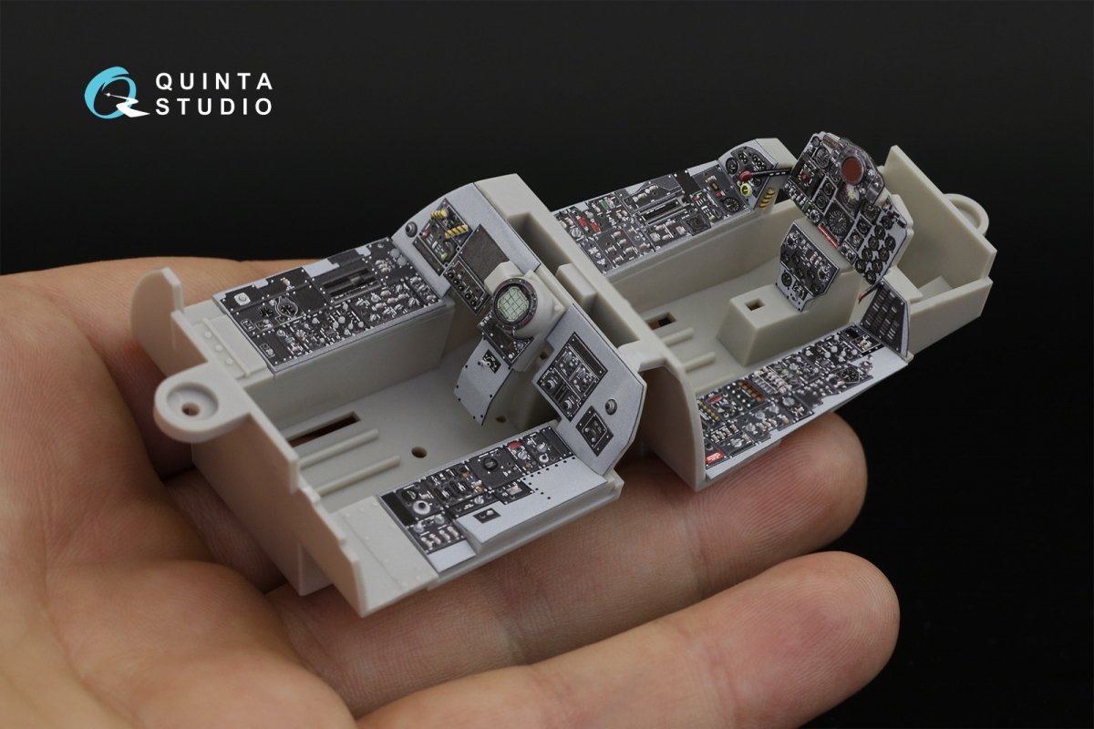 Quinta Studio QD32035 F-4C 3D-Printed &amp;amp; coloured Interior on decal paper (for Tamiya kit) 1/32 – immagine 4