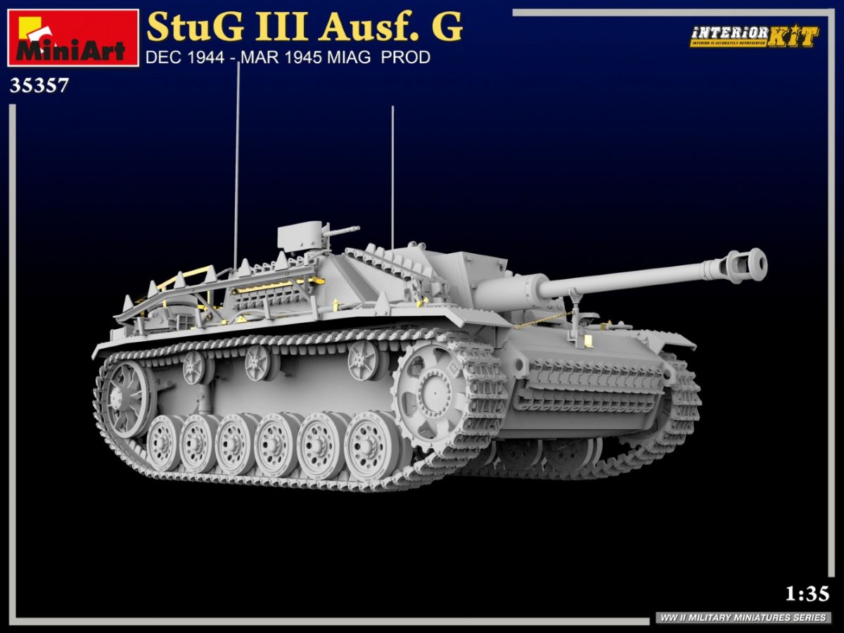 MiniArt 35357 StuG III Ausf. G DÉC. 1944 – MARS 1945 MIAG PROD. KIT D&amp;#39;INTÉRIEUR 1/35 – image 8