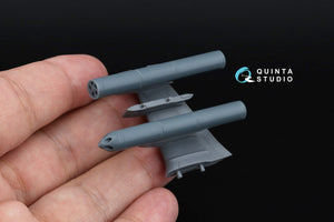 Quinta Studio QT72026 B-13L5 rocket pods, 2 pcs (for all kits) 1/72