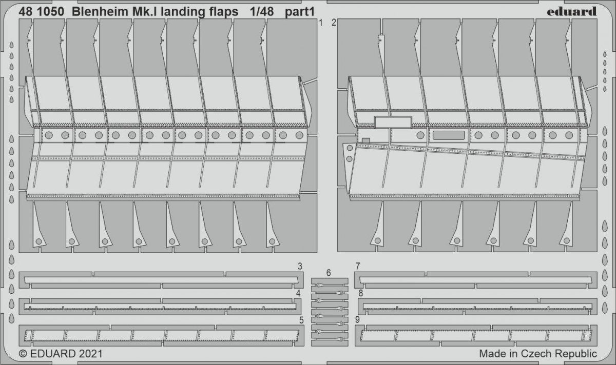 Eduard 481050 Blenheim Mk.I landing flaps AIRFIX 1/48