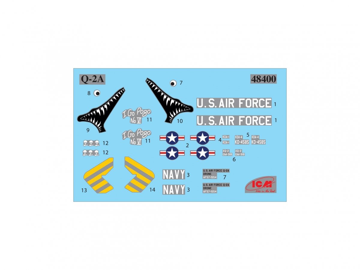 ICM 48400 Q-2A (AQM-34B) Firebee with trailer 1/48 – immagine 10