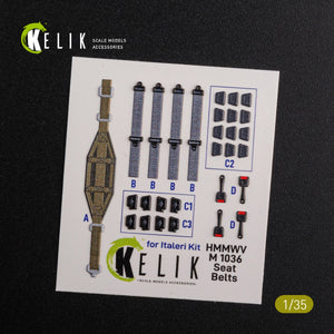 KELIK K35024 HUMVEE HMMWV M1036 with TOW Desert version Interior 3D Decal for Italeri kit 1/35 – Bild 3