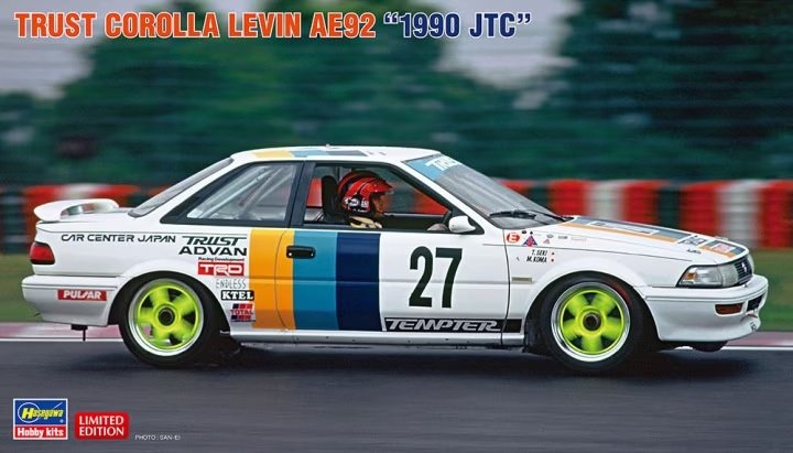Hasegawa 20564 Trust Corolla Levin AE92 "1990 JTC" 1/24