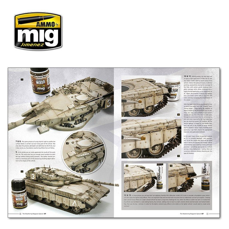 Ammo of Mig Jimenez 6128 TWMS - HOW TO PAINT IDF TANKS - WEATHERING GUIDE (English) – immagine 3