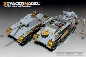 Maquette Voyager PE35980 Bergepanther Ausf.A allemand de la Seconde Guerre mondiale (type tardif, porte-outils Panther G) - Base pour TAKOM 2101 au 1/35 – image 19
