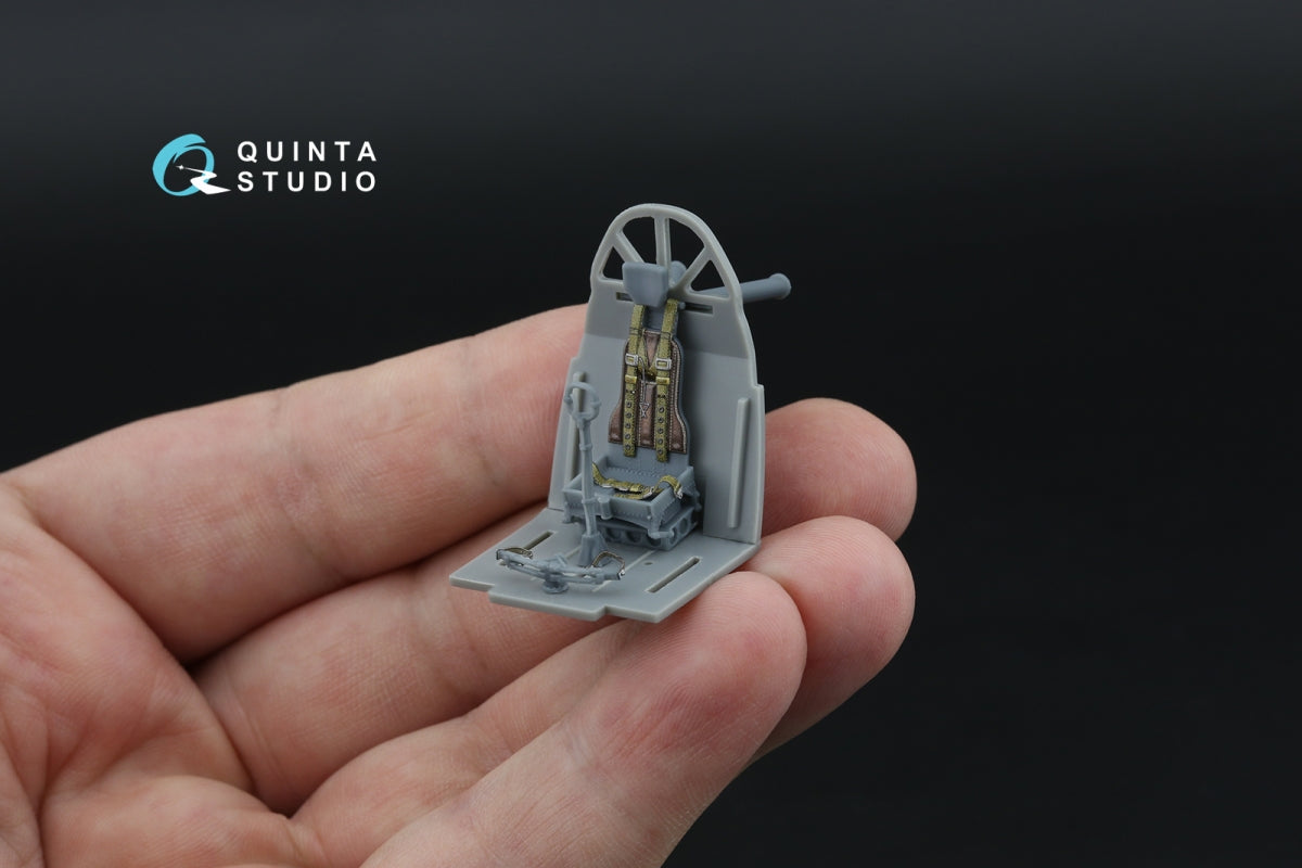 Quinta Studio QD+48616 Fairey Barracuda Pilot's Cockpit 3D-Printed &amp; coloured Interior on decal paper (Trumpeter) (with 3D-printed resin parts) 1/48