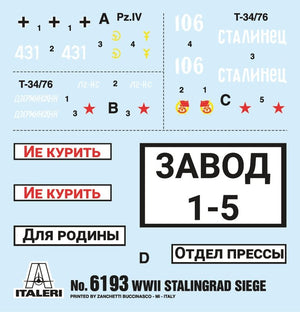 Italeri 6193 STALINGRAD SIEGE 1942 - BATTLE SET 1/72 – immagine 5