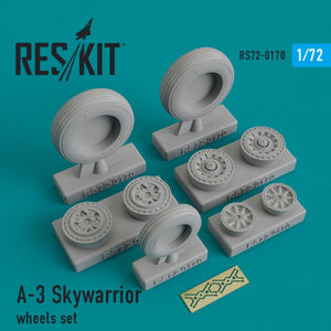 RESKIT RS72-0170 A-3 &amp;quot;SKYWARRIOR&amp;quot; WHEELS SET 1/72