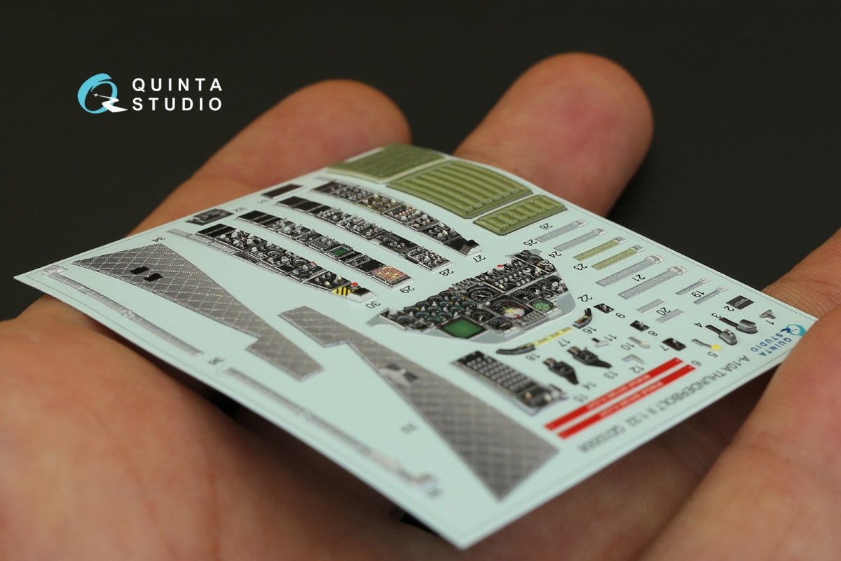 Quinta Studio QD32008 A-10A 3D-Printed &amp;amp; coloured Interior on decal paper (for Trumpeter kit) 1/32 – Bild 5