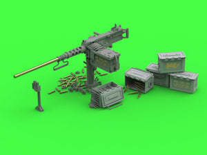 Maquette Master GM-35-063 Browning M2HB calibre .50 (12,7 mm) - mitrailleuse montée sur char - Seconde Guerre mondiale (berceau M23 ancien avec râtelier à munitions ancien) 1/35 – image 4