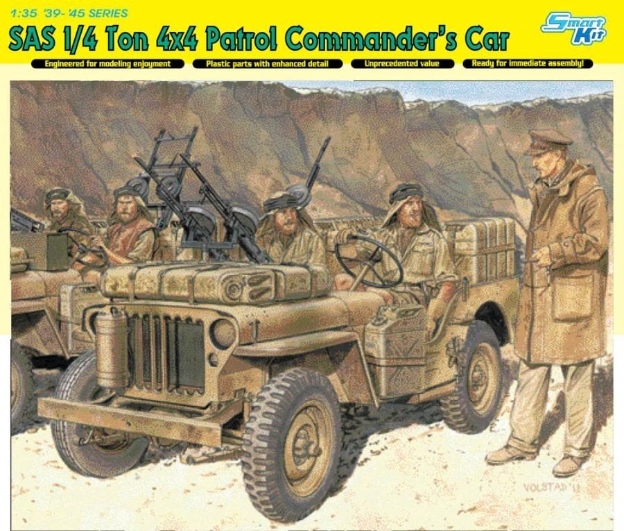 Dragon 6724 SAS 1/4 Ton 4x4 Patrol Commander&amp;#39;s Car 1/35