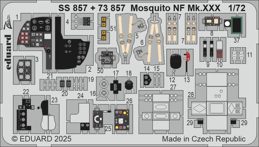 Eduard SS857 Mosquito NF Mk. XXX SPECIAL HOBBY 1/72