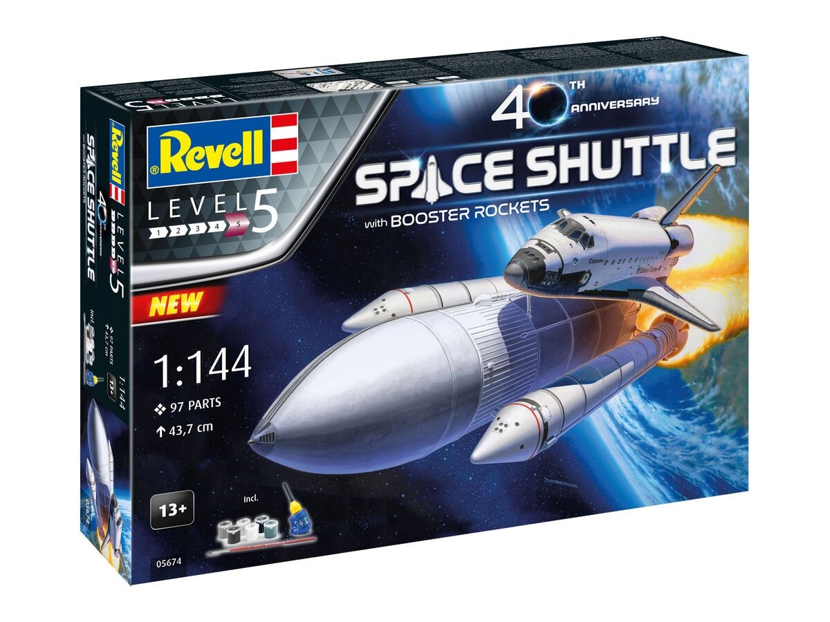 Revell 05674 Space Shuttle &amp;amp; Booster Rockets - 40th Anniversary 1/144