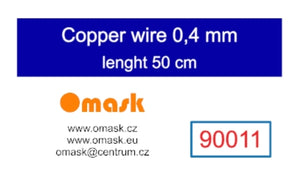 Omask 90011 Copper wire 0,4 mm lenght 50 cm