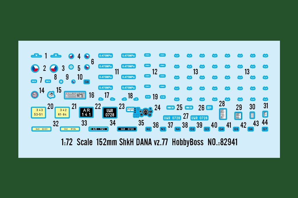 Hobby Boss 82941 152mm Dana self-propelled howitzer 1/72 – zdjęcie 4